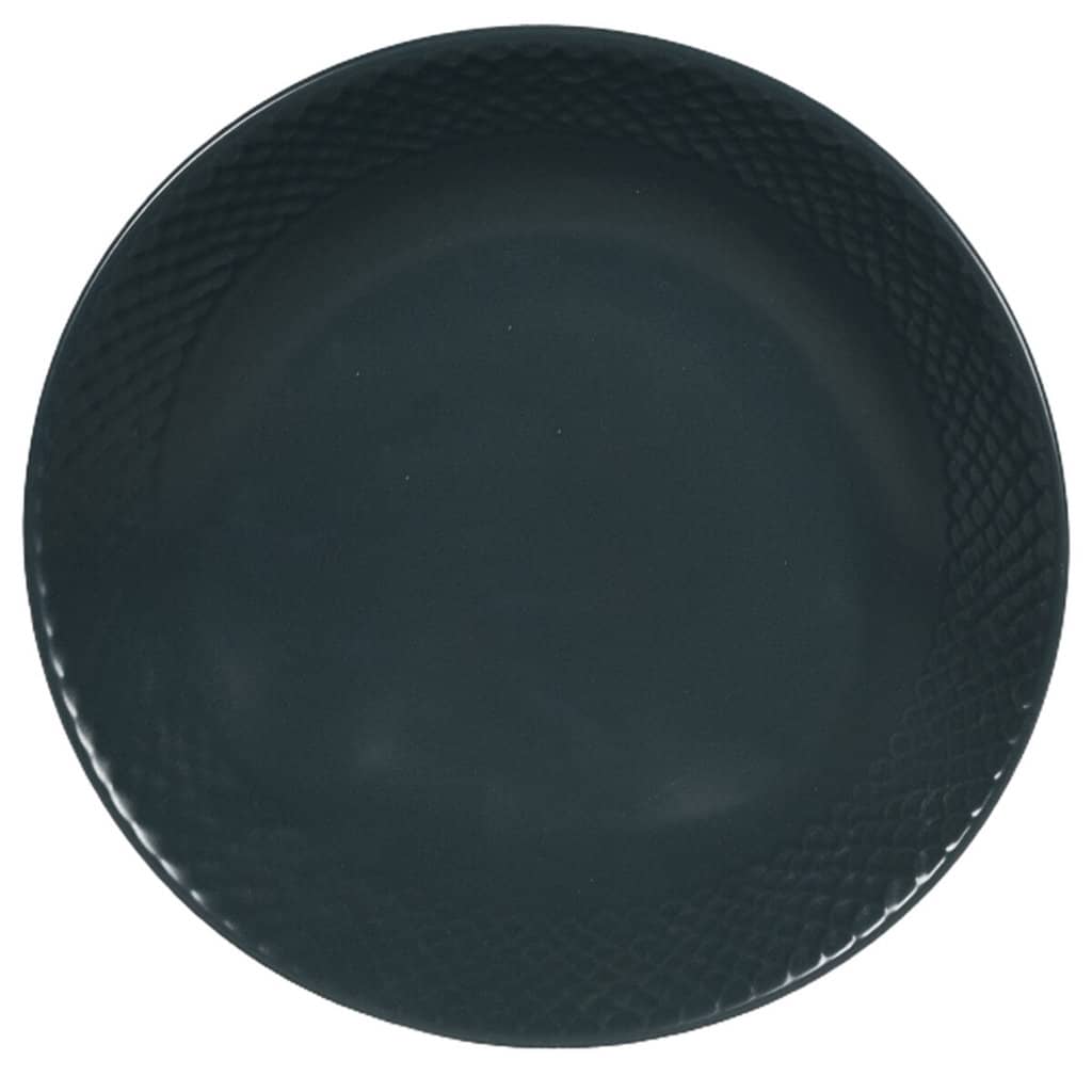 Dinner set for 6 people, Cesiro, Matte Anthracite Gray, Embossed Scale