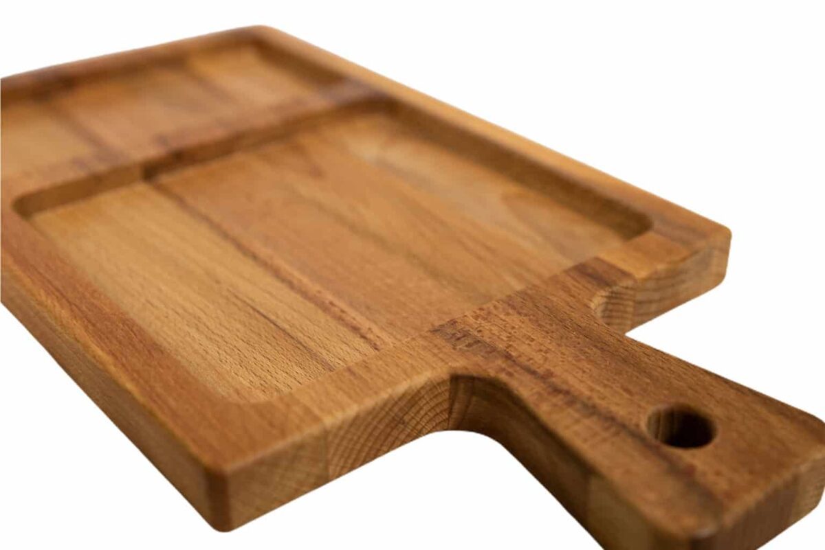 Wooden tray with handle, Cesiro, 350x185x25