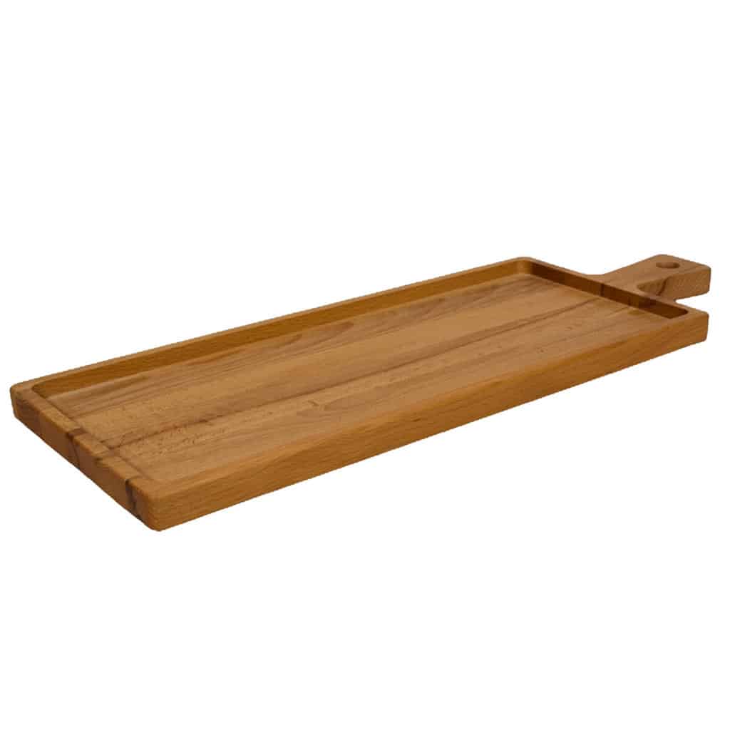 Wooden tray with handle, Cesiro, 490x185x25