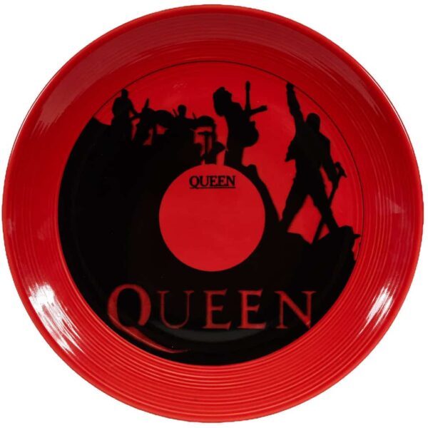 Dinner plate, Cesiro, 26 cm, Deep red with Queen decoration