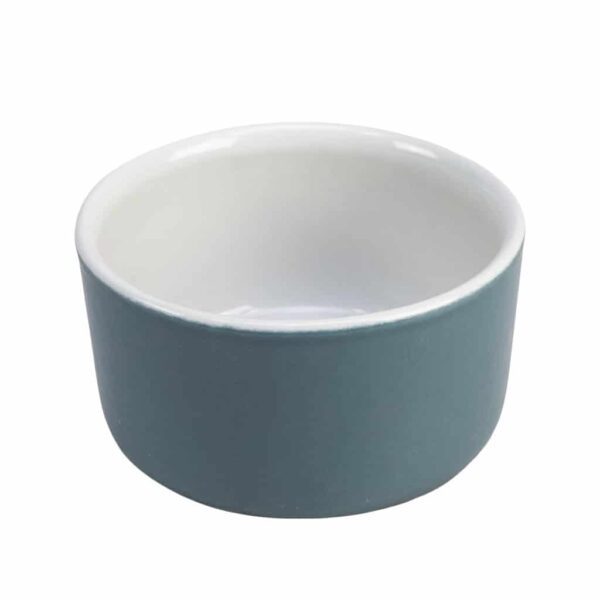 Heat resistant pot, Cesiro, 9 X 5 cm, White/Grey