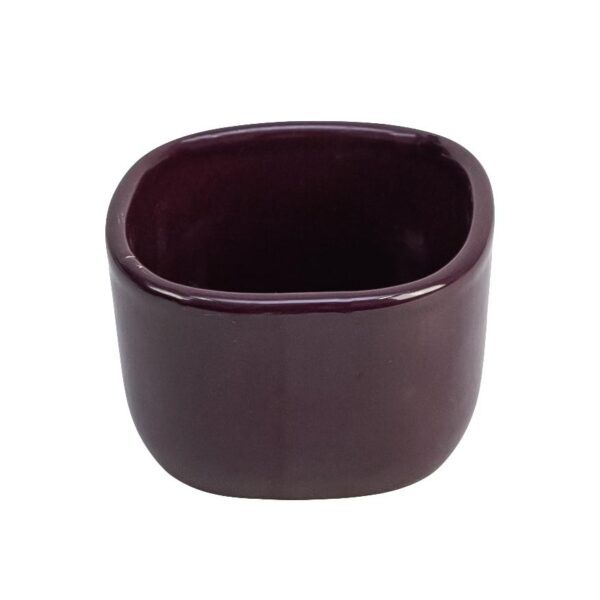 Heat-resistant pot, Cesiro, 9.5 X 6 cm, Burgundy