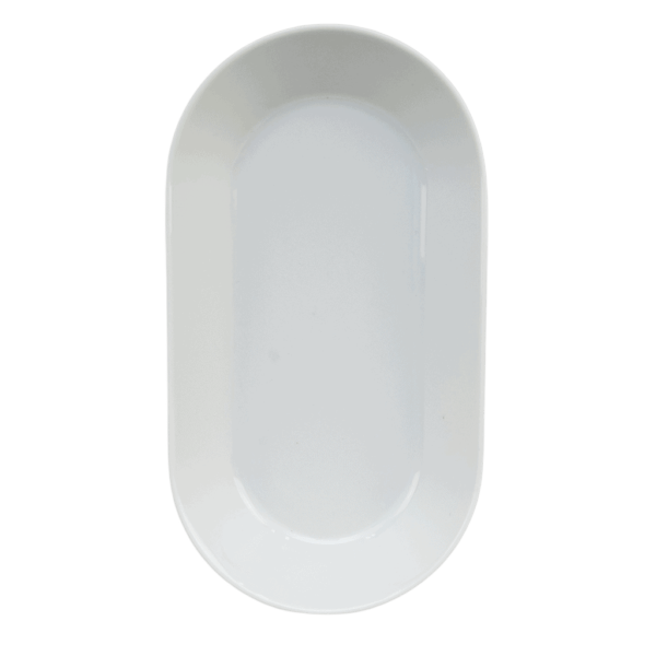 Platter, Cesiro, 18.5 x 10 x 3 cm, Porcelain, White