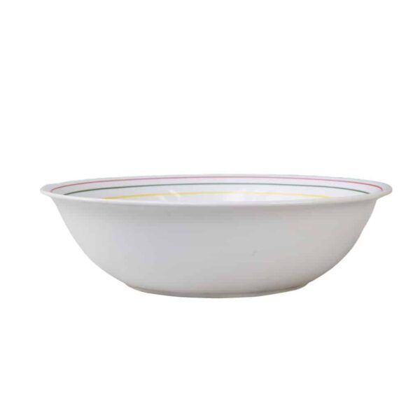 Salad bowl, Cesiro, 1300 ml, White, Basic, Colored Lines