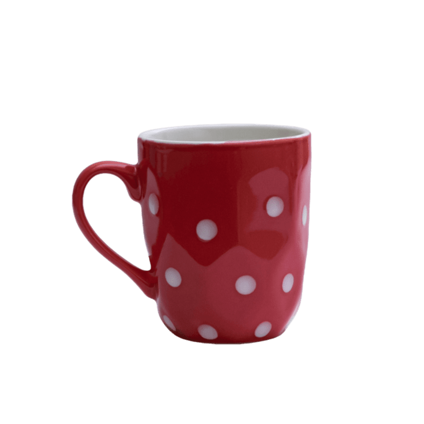 Cup, Cesiro, 180 ml, Red with white dots